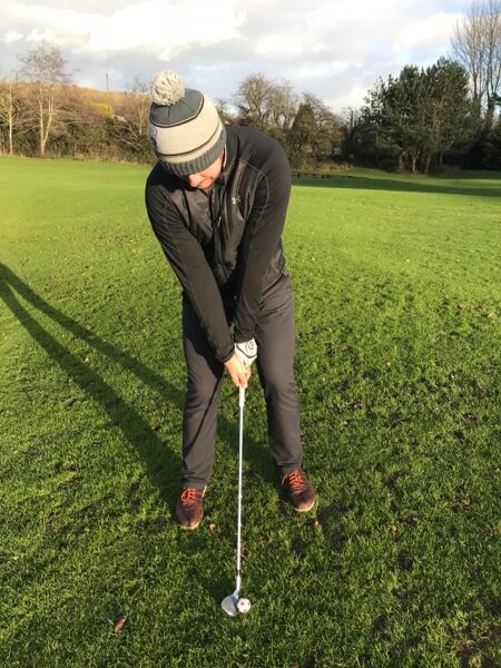 Uphill Lie Pitch Shot